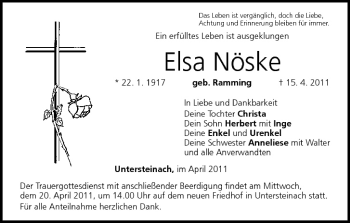 Anzeige von Elsa Nöske von MGO