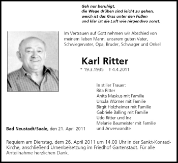 Anzeige von Karl Ritter von MGO