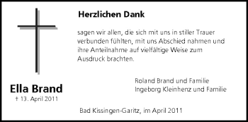 Anzeige von Ella Brand von MGO