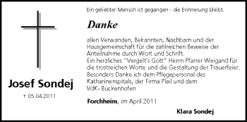 Anzeige von Josef Sondej von MGO
