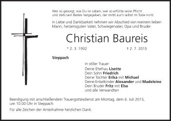Anzeige von Christian Baureis von MGO