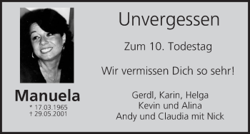 Anzeige von Manuela  von MGO