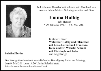 Anzeige von Emma Halbig von MGO