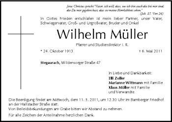 Anzeige von Wilhelm Müller von MGO