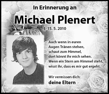 Anzeige von Michael Plenert von MGO