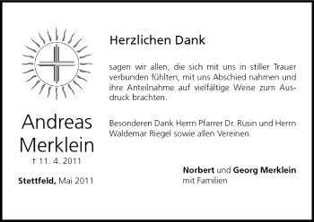 Anzeige von Andreas Merklein von MGO