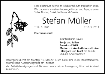 Anzeige von Stefan Müller von MGO