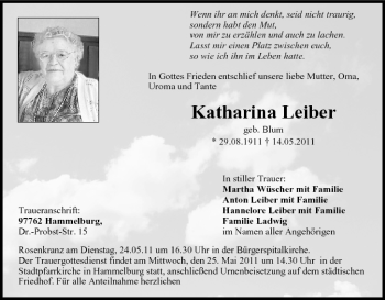 Anzeige von Katharina Leiber von MGO