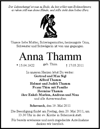 Anzeige von Anna Thamm von MGO