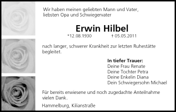 Anzeige von Erwin Hilbel von MGO