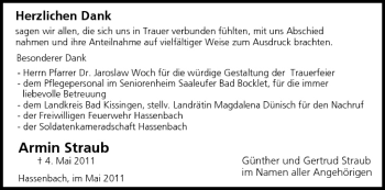 Anzeige von Armin Straub von MGO