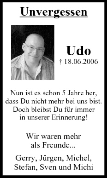 Anzeige von Udo  von MGO