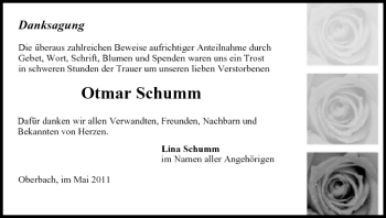 Anzeige von Otmar Schumm von MGO