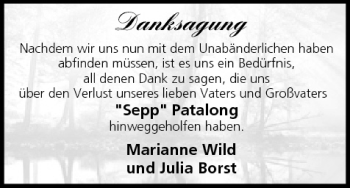 Anzeige von Sepp Patalong von MGO