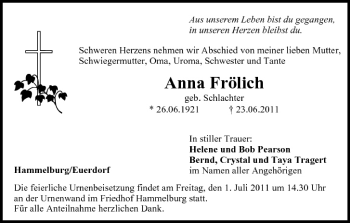 Anzeige von Anna Frölich von MGO