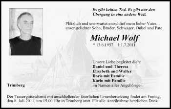Anzeige von Michael Wolf von MGO