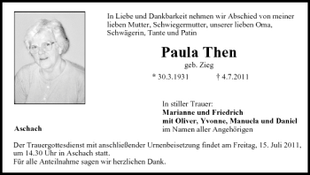 Anzeige von Paula Then von MGO