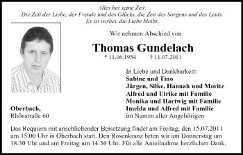 Anzeige von Thomas Gundelach von MGO