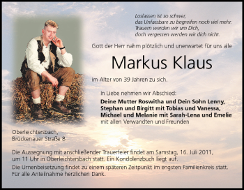 Anzeige von Markus Klaus von MGO
