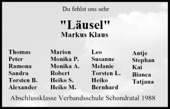 Anzeige von Markus Klaus von MGO
