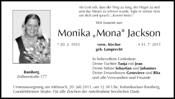Anzeige von Monika Jackson von MGO