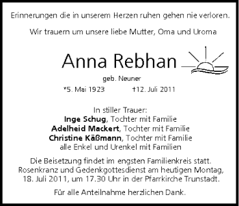 Anzeige von Anna Rebhan von MGO
