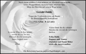 Anzeige von Gerald Dahle von MGO