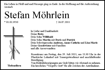 Anzeige von Stefan Möhrlein von MGO
