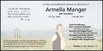 Anzeige von Armella Manger von MGO
