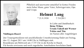 Anzeige von Helmut Lang von MGO