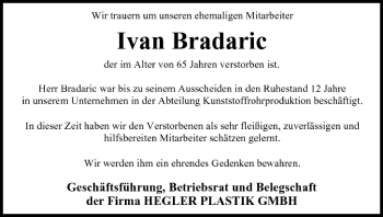 Anzeige von Ivan Bradaric von MGO
