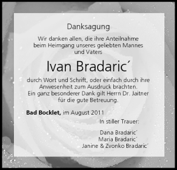 Anzeige von Ivan Bradaric von MGO