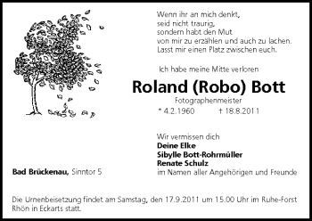 Anzeige von Roland Bott von MGO