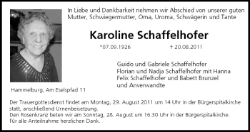 Anzeige von Karoline Schaffelhofer von MGO