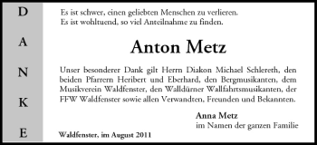 Anzeige von Anton Metz von MGO