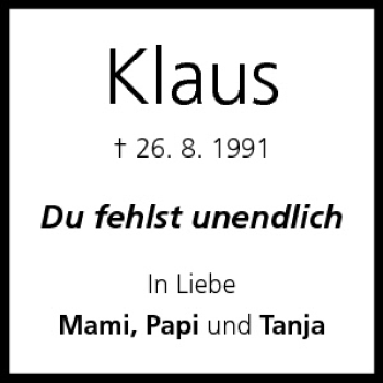 Anzeige von Klaus  von MGO
