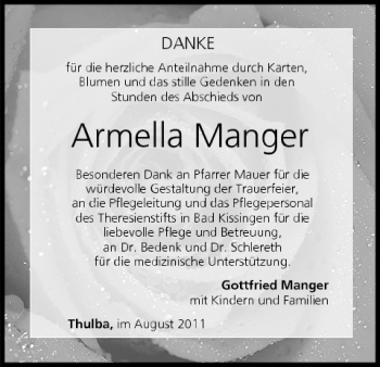Anzeige von Armella Manger von MGO