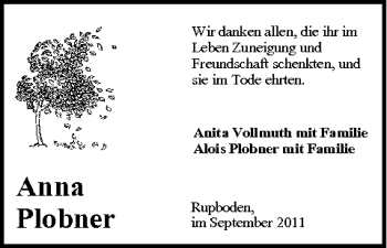 Anzeige von Anna Plobner von MGO