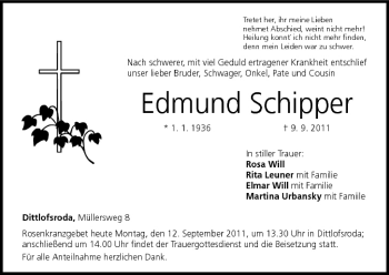 Anzeige von Edmund Schipper von MGO