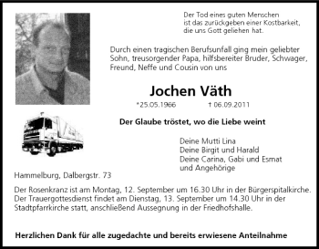 Anzeige von Jochen Väth von MGO