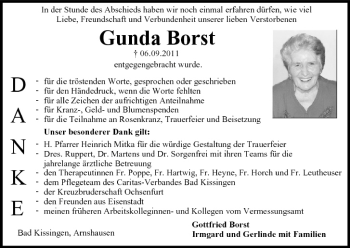 Anzeige von Gunda Borst von MGO