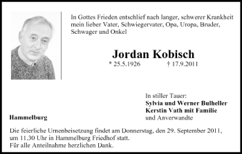 Anzeige von Jordan Kobisch von MGO