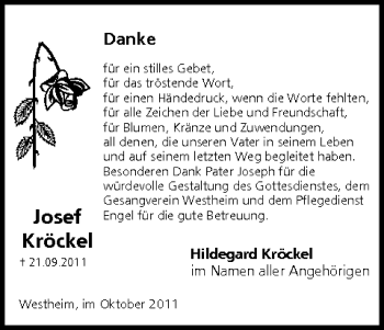 Anzeige von Josef Kröckel von MGO
