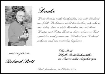 Anzeige von Roland Bott von MGO