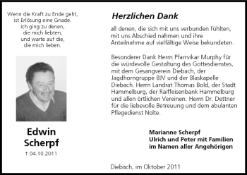 Anzeige von Edwin Scherpf von MGO