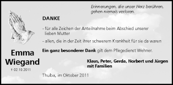 Anzeige von Emma Wiegand von MGO