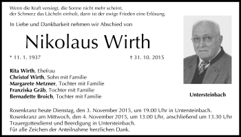 Anzeige von Nikolaus Wirth von MGO