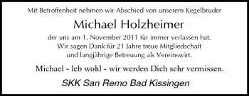 Anzeige von Michael Holzeimer von MGO