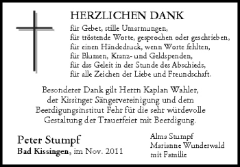 Anzeige von Peter Stumpf von MGO