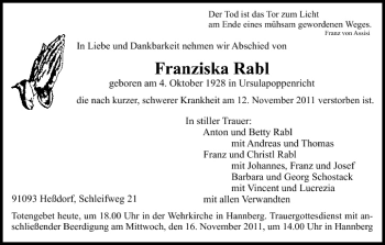 Anzeige von Franziska Rabl von MGO